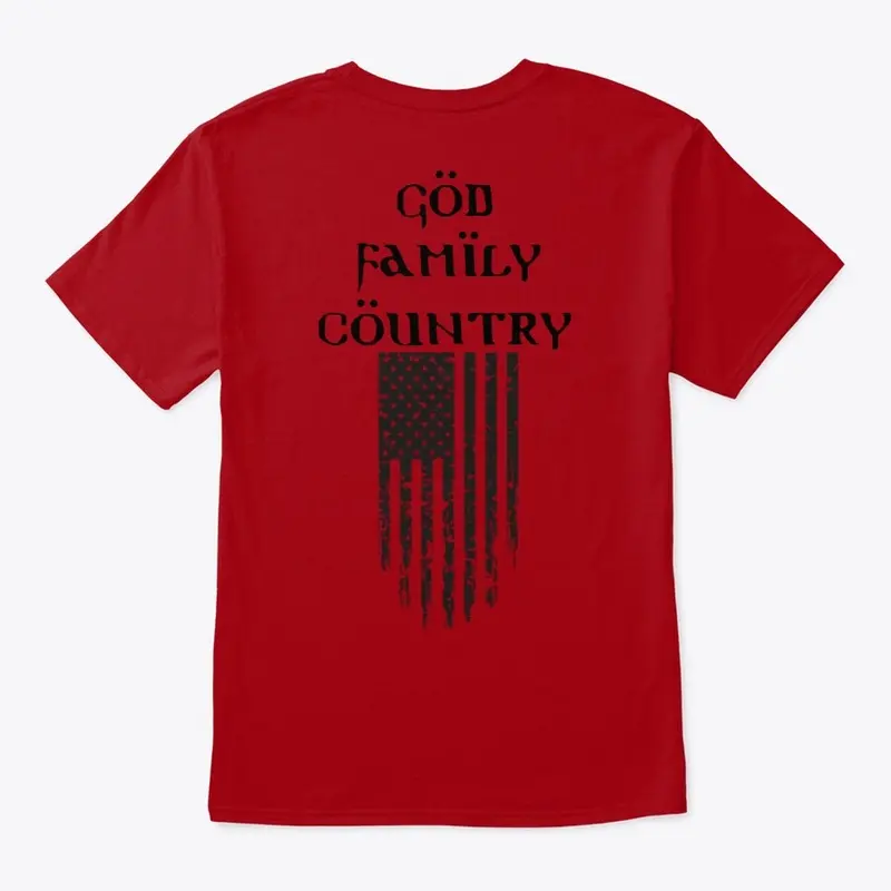 God, Family, Country Tee, +Colors